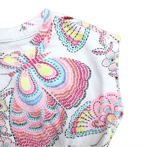 GAP Kids Multicolor Butterfly Patterned  Girls Dress 100% Cotton Size 4T (XS) - Picture 3 of 12